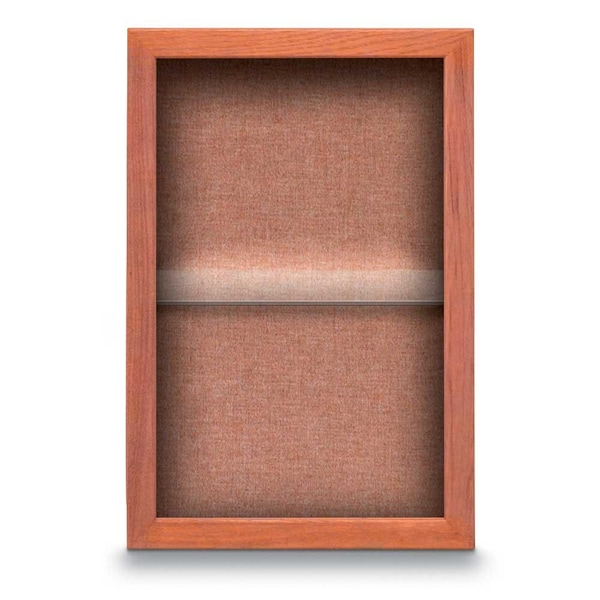 Indoor Enclosed Combo Board, 48"x36", Black Frame/Black & Pearl